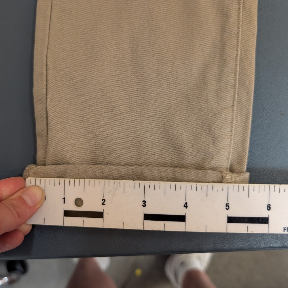NWT Enjean Push‎ Up Ankle Skinny Pants Womens 9 Khaki Tan Mid Rise Stretch - Picture 9 of 12